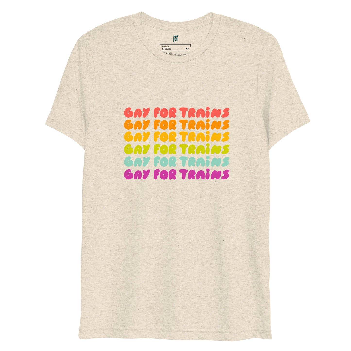 Gay for Trains (Repeating) - T-Shirt