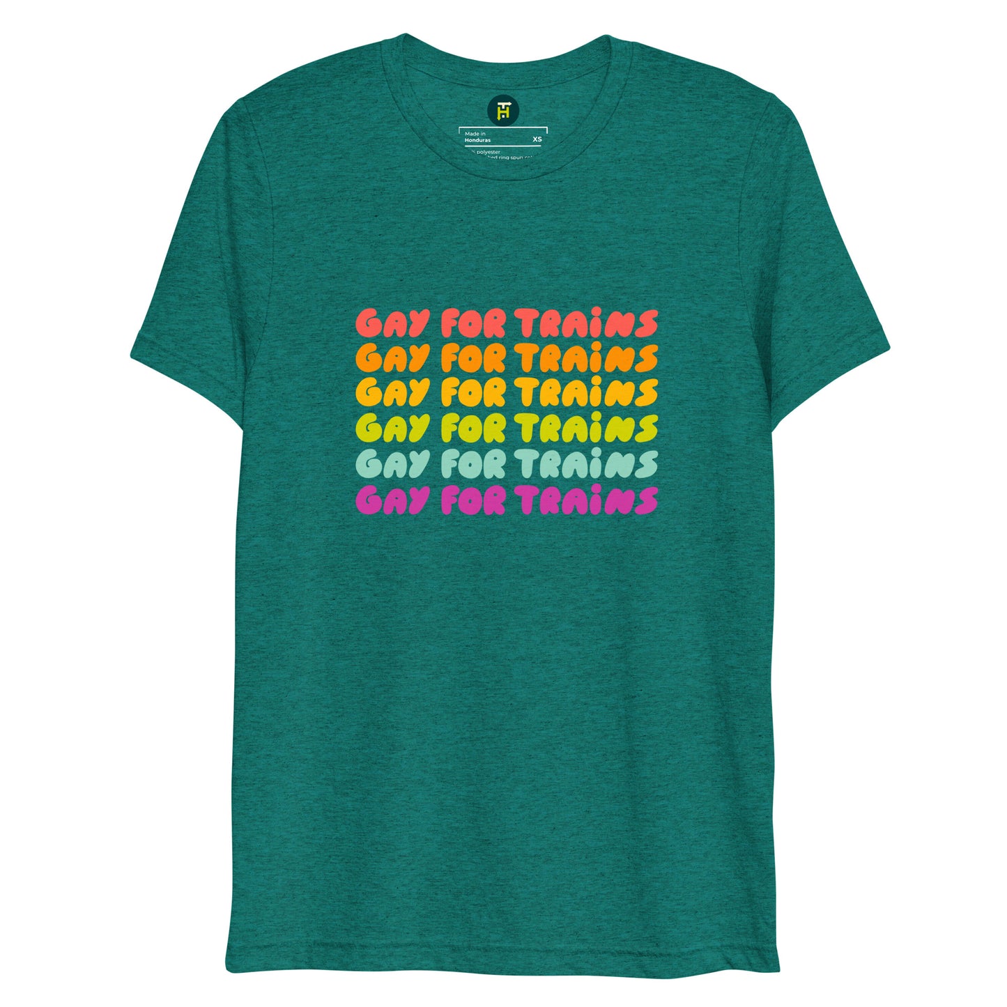 Gay for Trains (Repeating) - T-Shirt